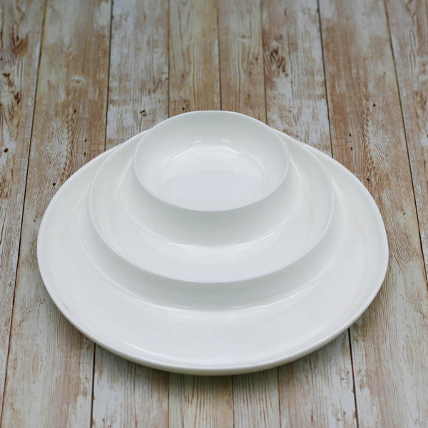 White Divided Dish 10