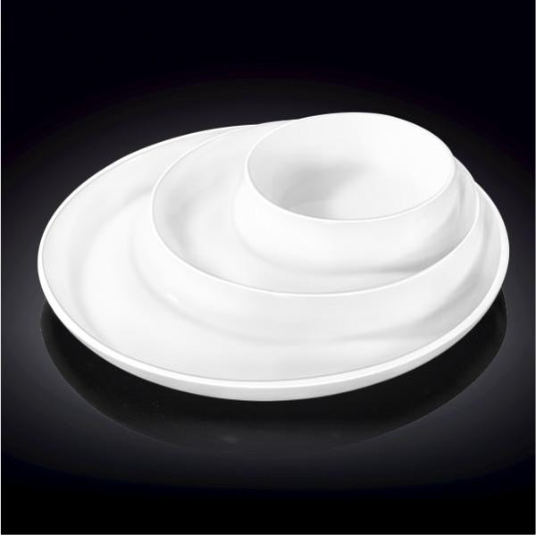 White Divided Dish 10