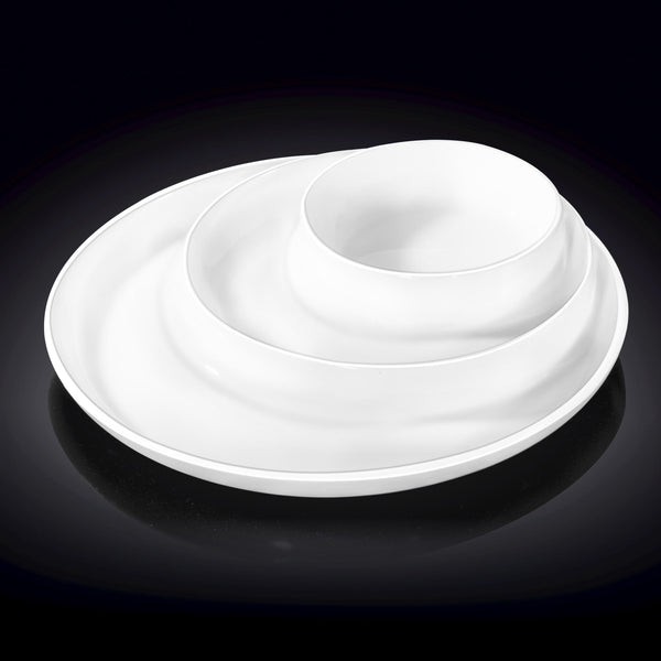White Divided Dish 10