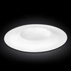 White Round Plate / Platter With Super Wide Rim 13.75
