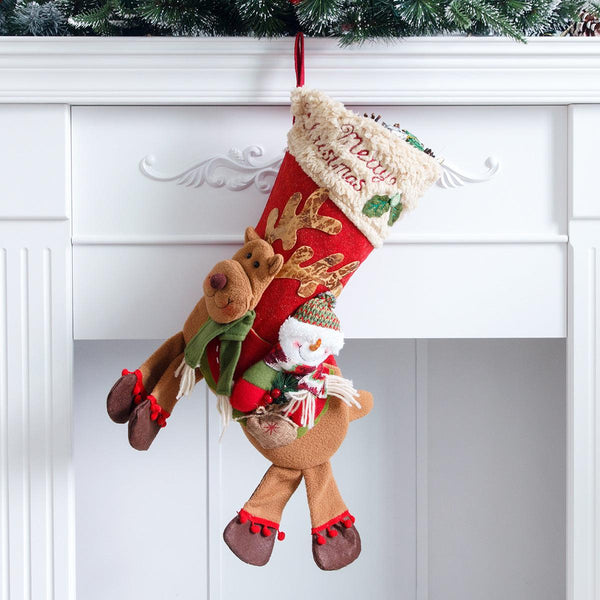 Santa Claus, snowman, deer riding socks, children's Christmas gifts, apple bags, jewelry, Christmas socks