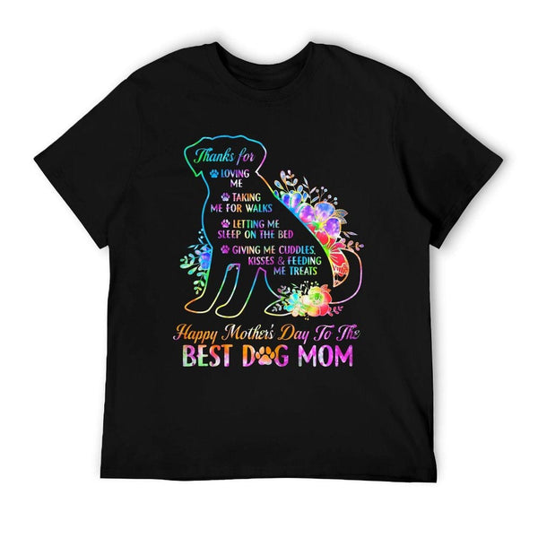 Happy Mother's Day Tie Dye To The Best Dog Mom Mothers Day T-Shirt