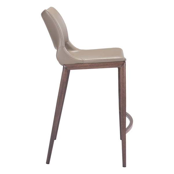Ace Counter Stool (Set of 2) Brown & Walnut