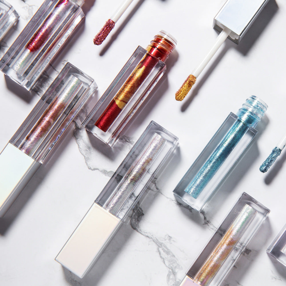 HANDAIYAN Eye Shadow Marble Liquid Eye Shadow Color Shine Diamond Chameleon Pearl Liquid Eye Shadow