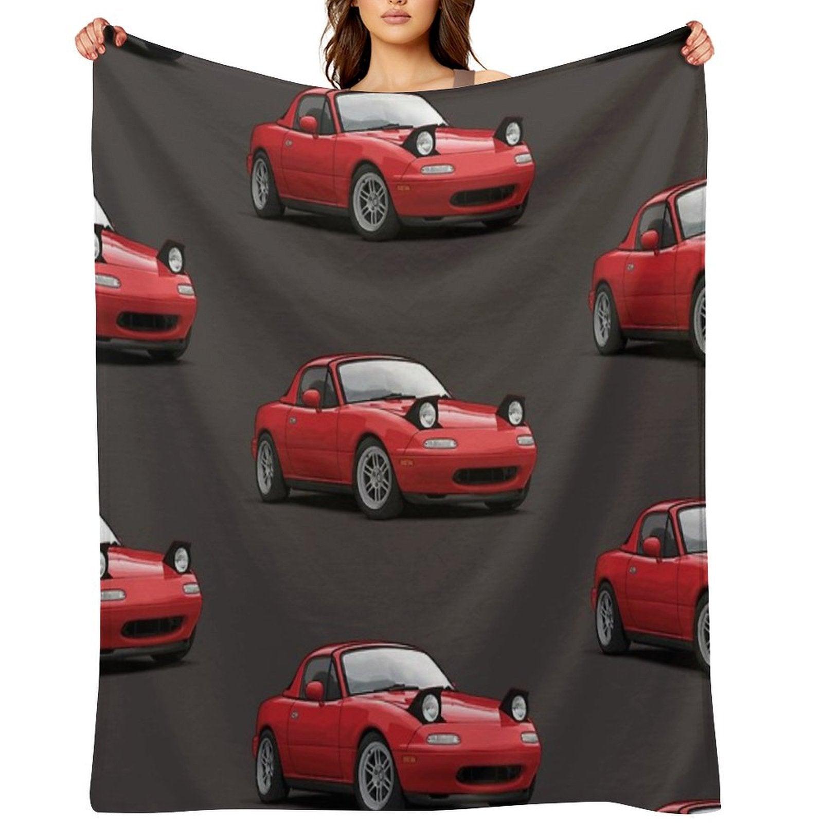 Mx5  Miata NA MK1 Illustration Throw Blanket