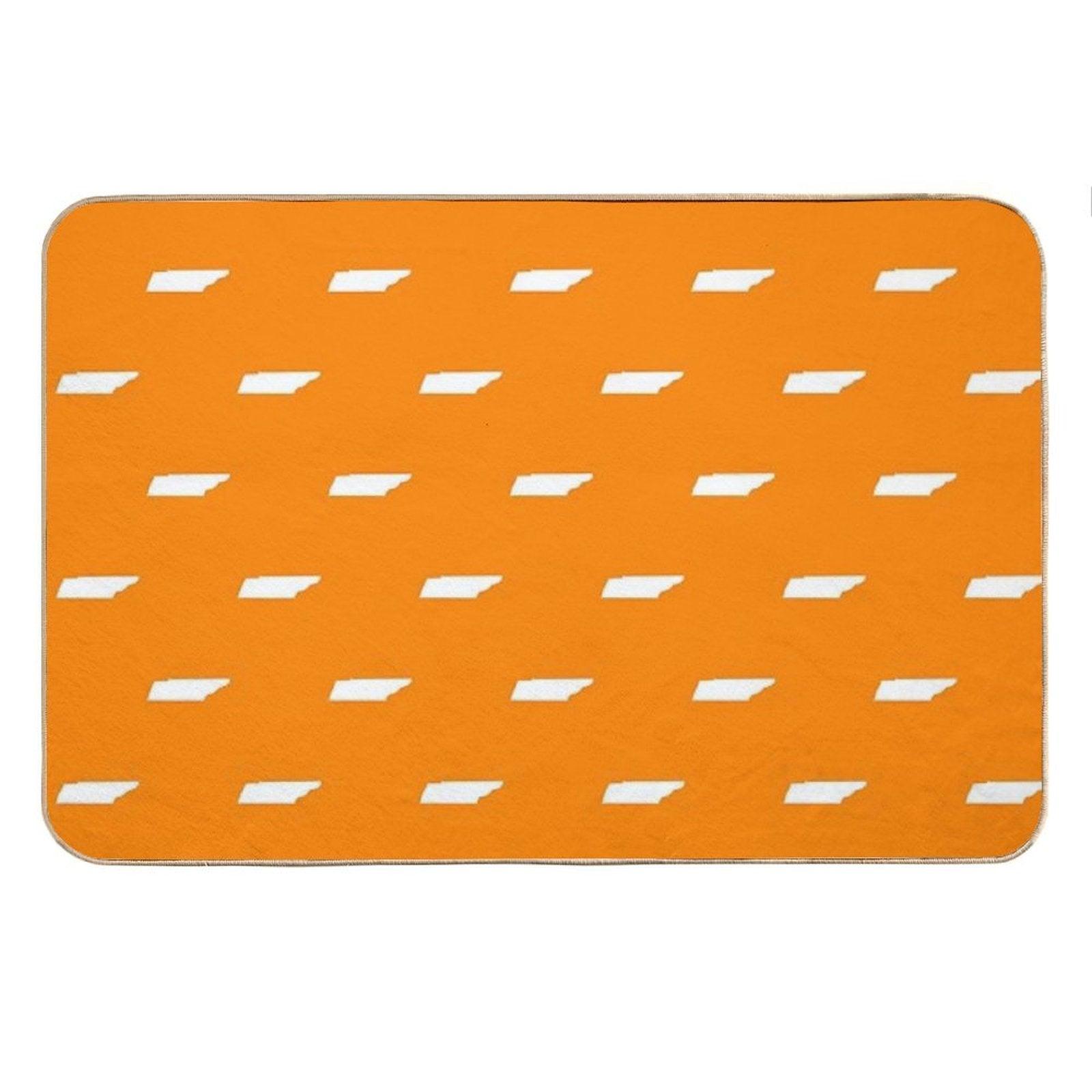 Tennessee  Orange Small Print Bath Mat