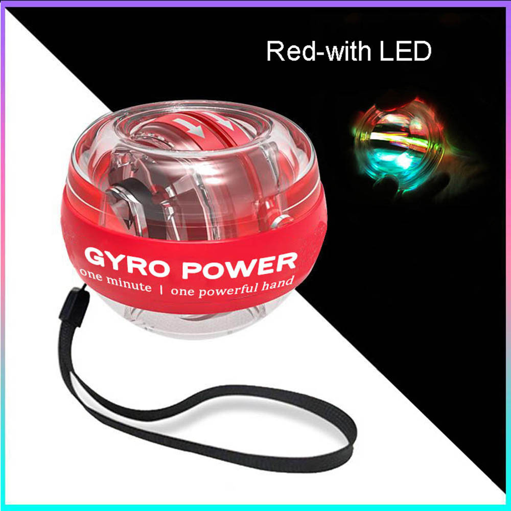 LED Wrist Power Hand Ball Self-starting Powerball With Counter Arm Hand Muscle Force Trainer  Exercise Equipment Strengthener