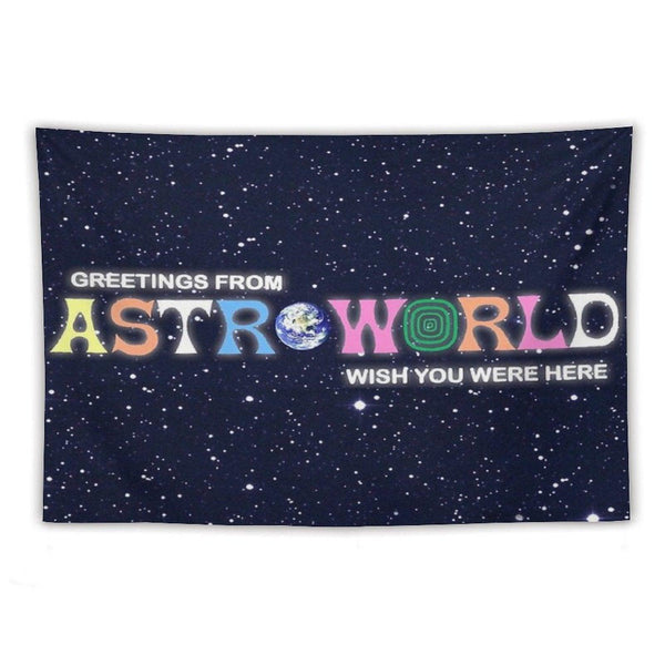 Greetings From, Astro Fan Cover Tapestry