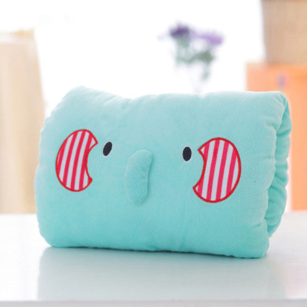 Animated nap pillow, warm hand cover, cylindrical cushion, creative hand warmer, girls' plush toy