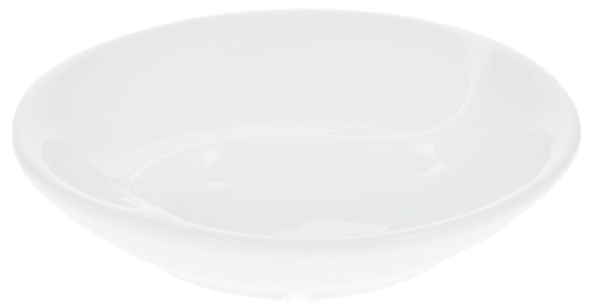 Round White Ying Yang Divided Soy Dish 3.5