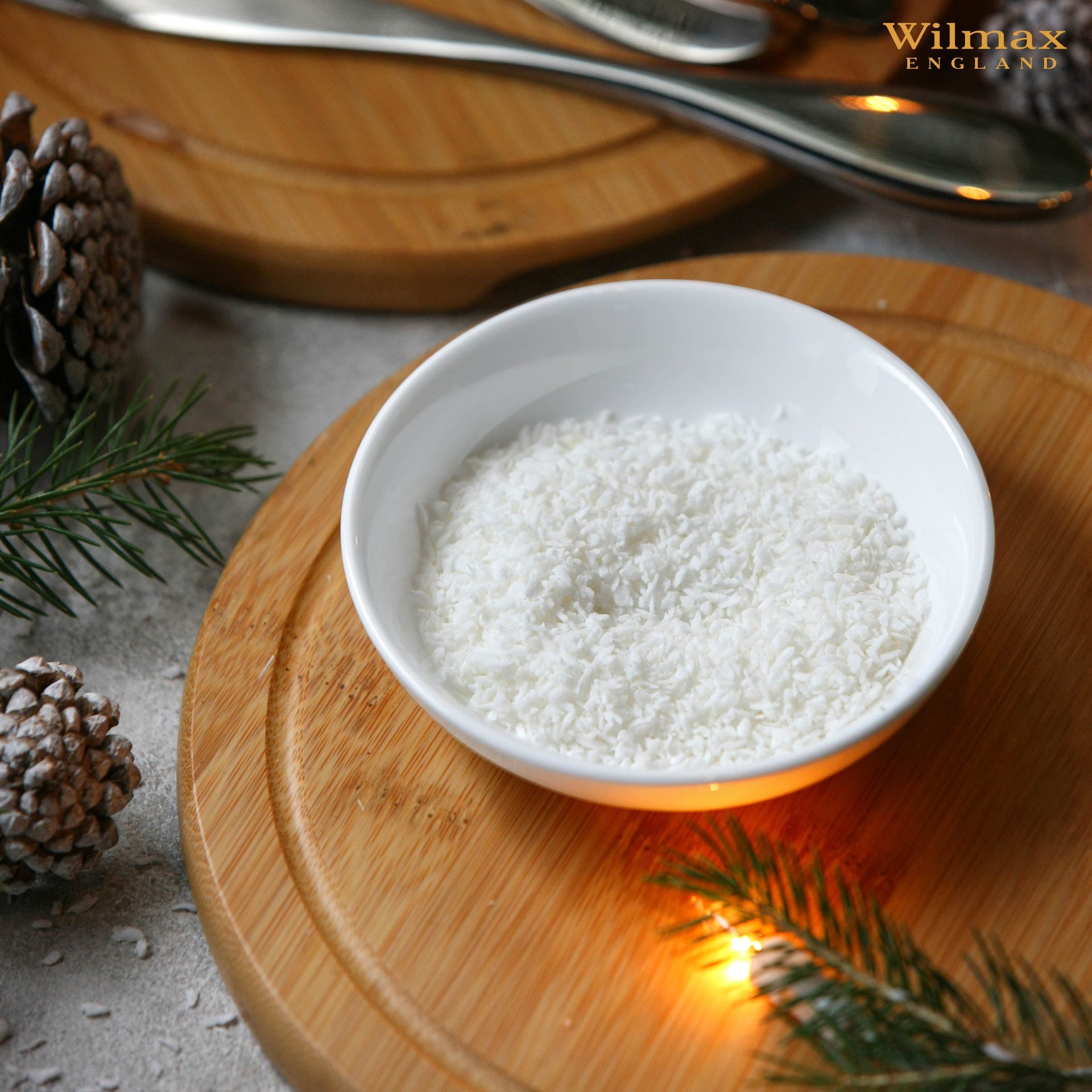 Round White Soy Dish 4