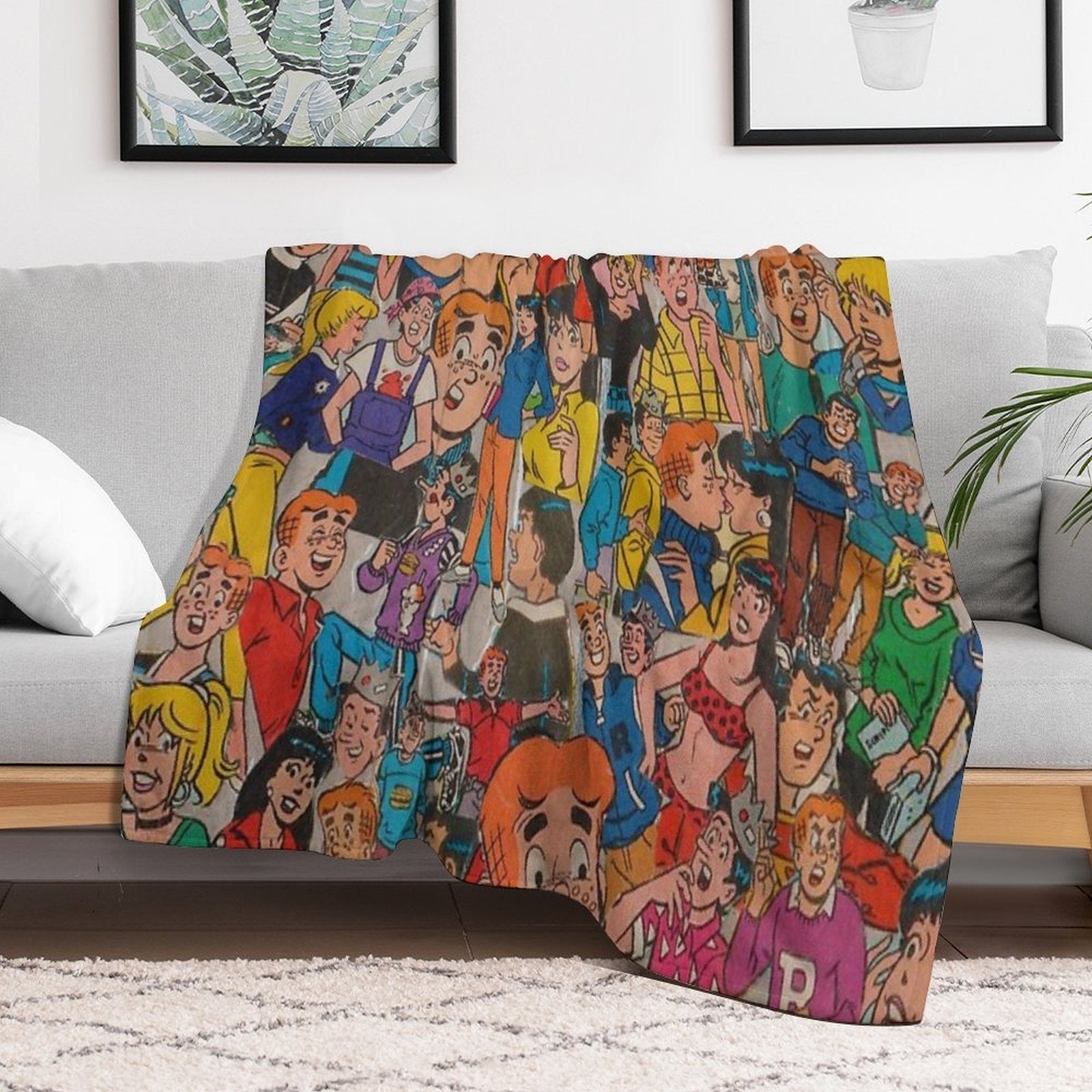 Archie Comics Collage Durable Throw Blanket