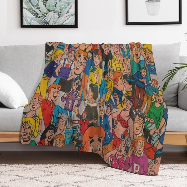 Archie Comics Collage Durable Throw Blanket