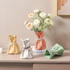 Resin Vase for Living Room and Dining Table, Flower Arrangement Decorative Piece with Elegant Style