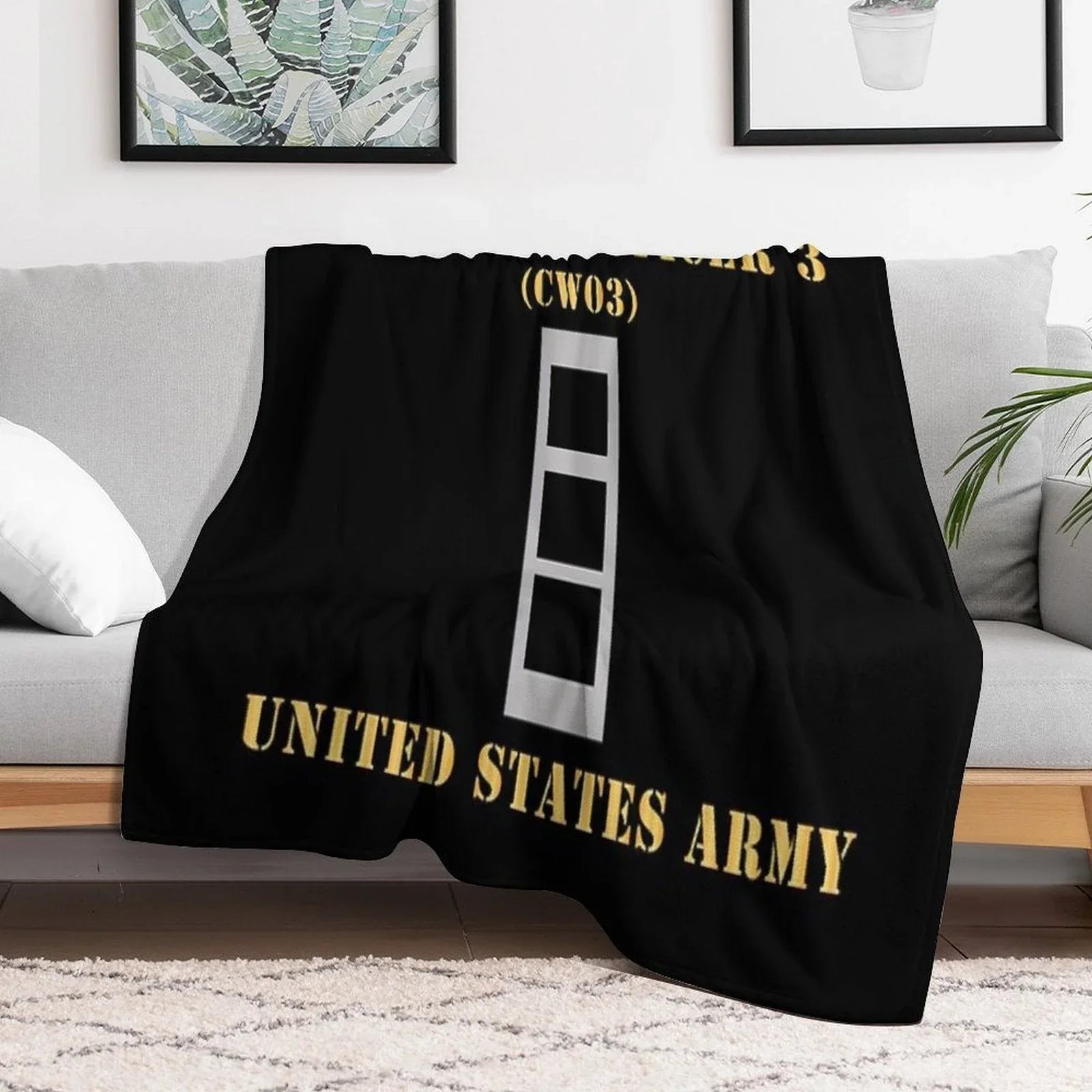Army - Chief Warrant Officer 3 - CW03 - Flat - X 300 Throw Blanket
