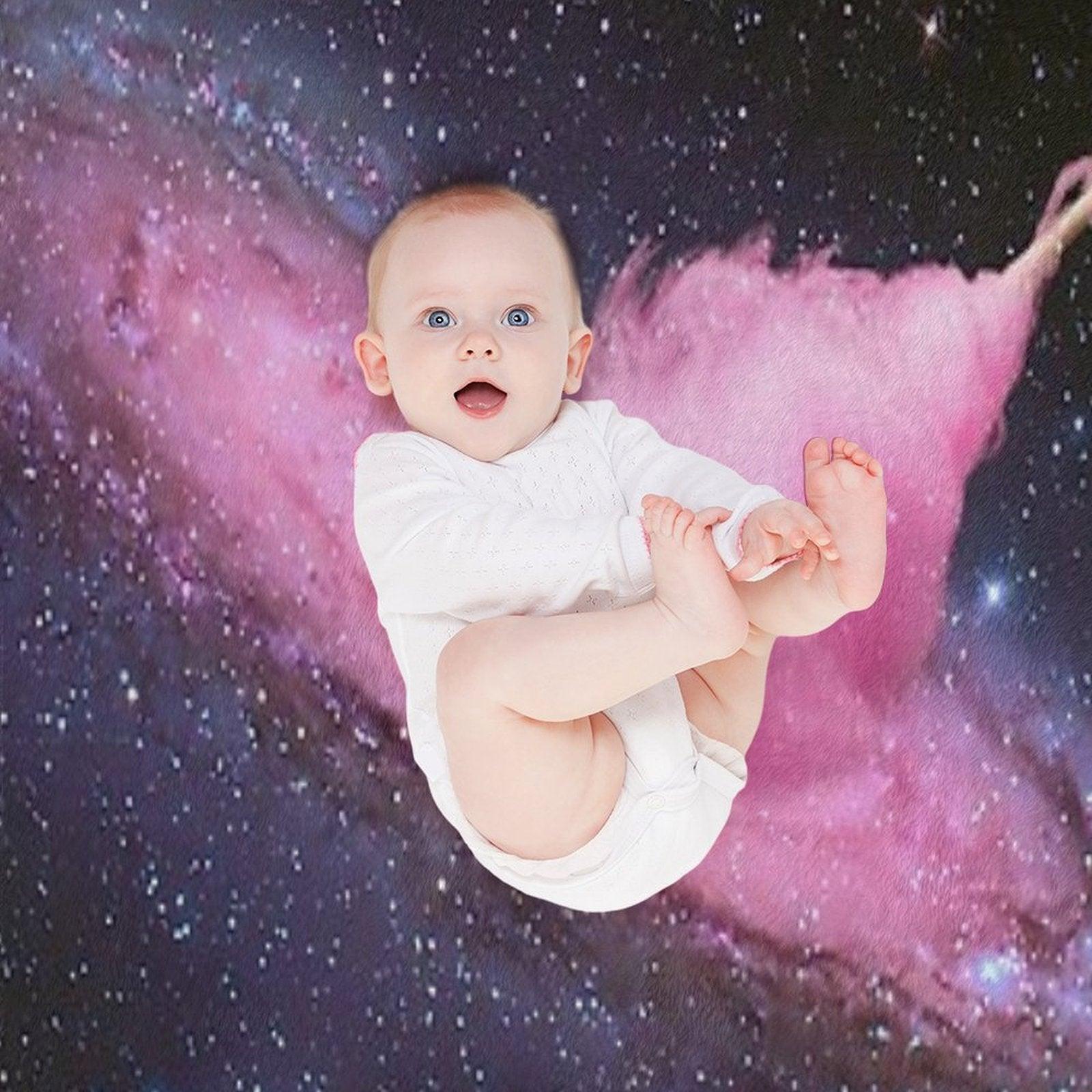 Cosmic Cotton Candy - Pink Stardust Throw Blanket