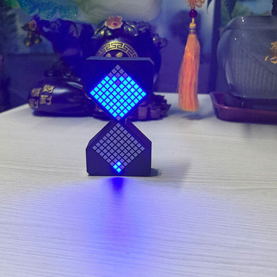 Cyber-style LED electronic sand timer: gravity-sensing, 1-30min countdown, tech decompression toy