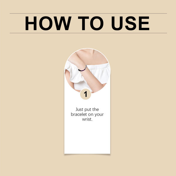 Purple Glass Bracelet, Glass Crystal Personality Fashion Decorative Clothing Accessories Hand Beaded Bracelet