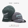 Fashionable Outdoor Versatile Curved Brim Letter Embroidery Men's Flat Tongue Hat Show Face Small Washed Women's Simple Baseball Hat Fashion
