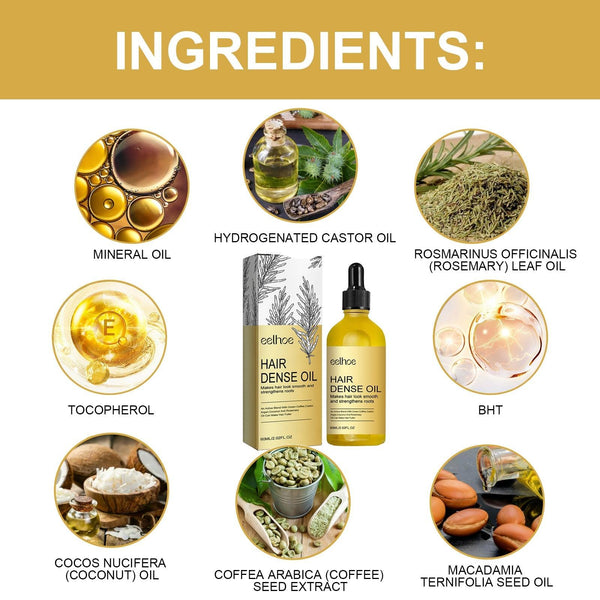 Hair Dense Oil, Scalp Cleaning Care Fluffy Soft Repair Dry Hair Impetuous Solid Hair Dense Hair Essential Oil