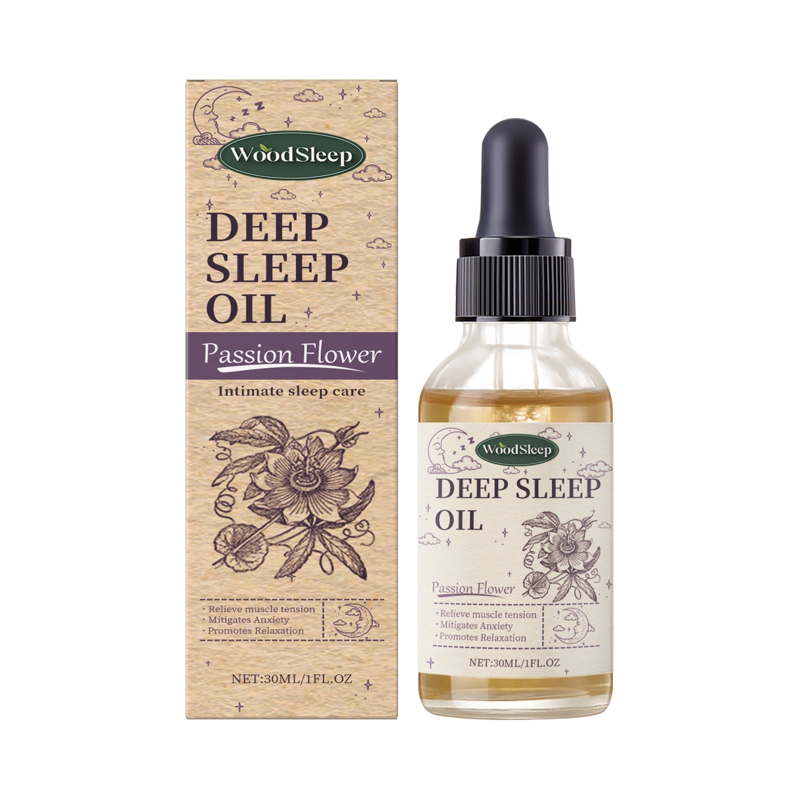 Passionflower Sleep Essential Oil Lavender Aromatic Essential Oil For Relaxing And Soothing Night Skin Care