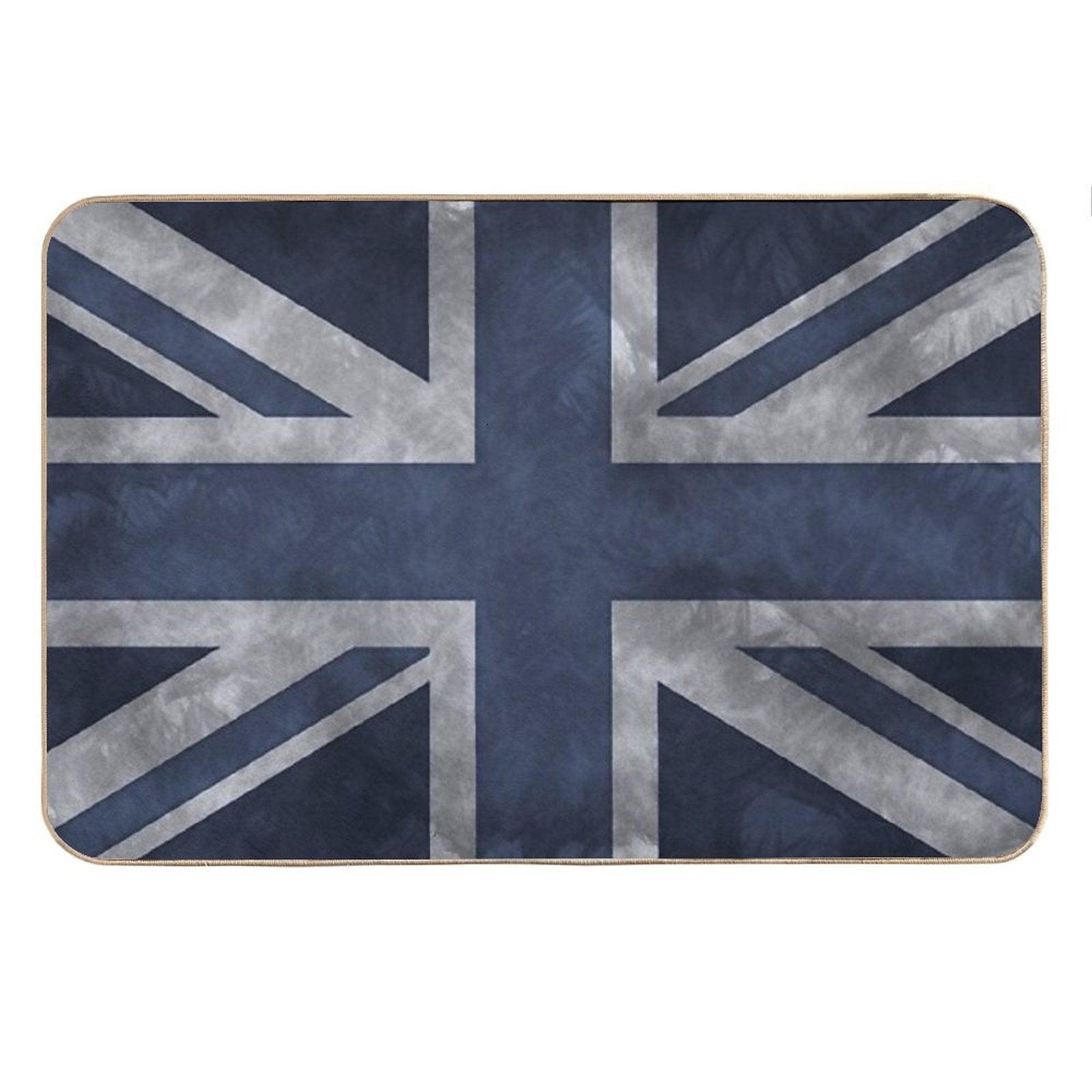 Blue Distressed Union Jack Bath Mat