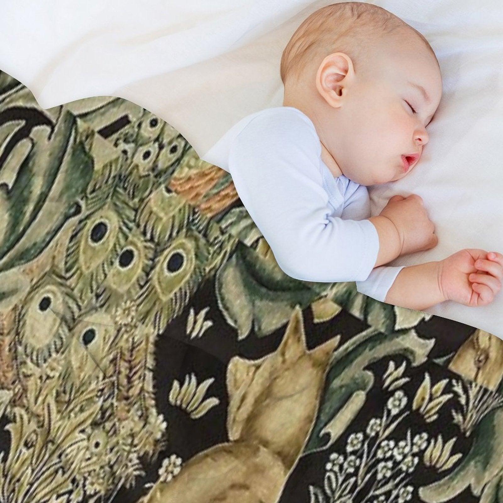 William Morris Forest Fabric Throw Blanket
