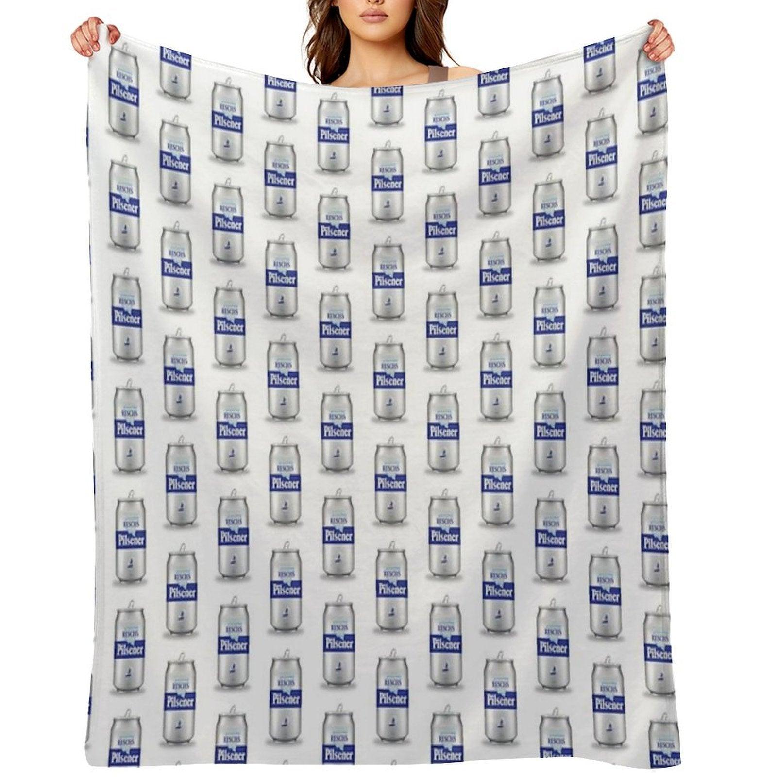 RESCHS PILSENER CAN Throw Blanket