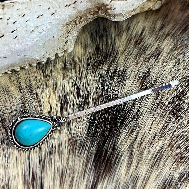 Turquoise Alloy Hairpin for Stylish Hair Accessories