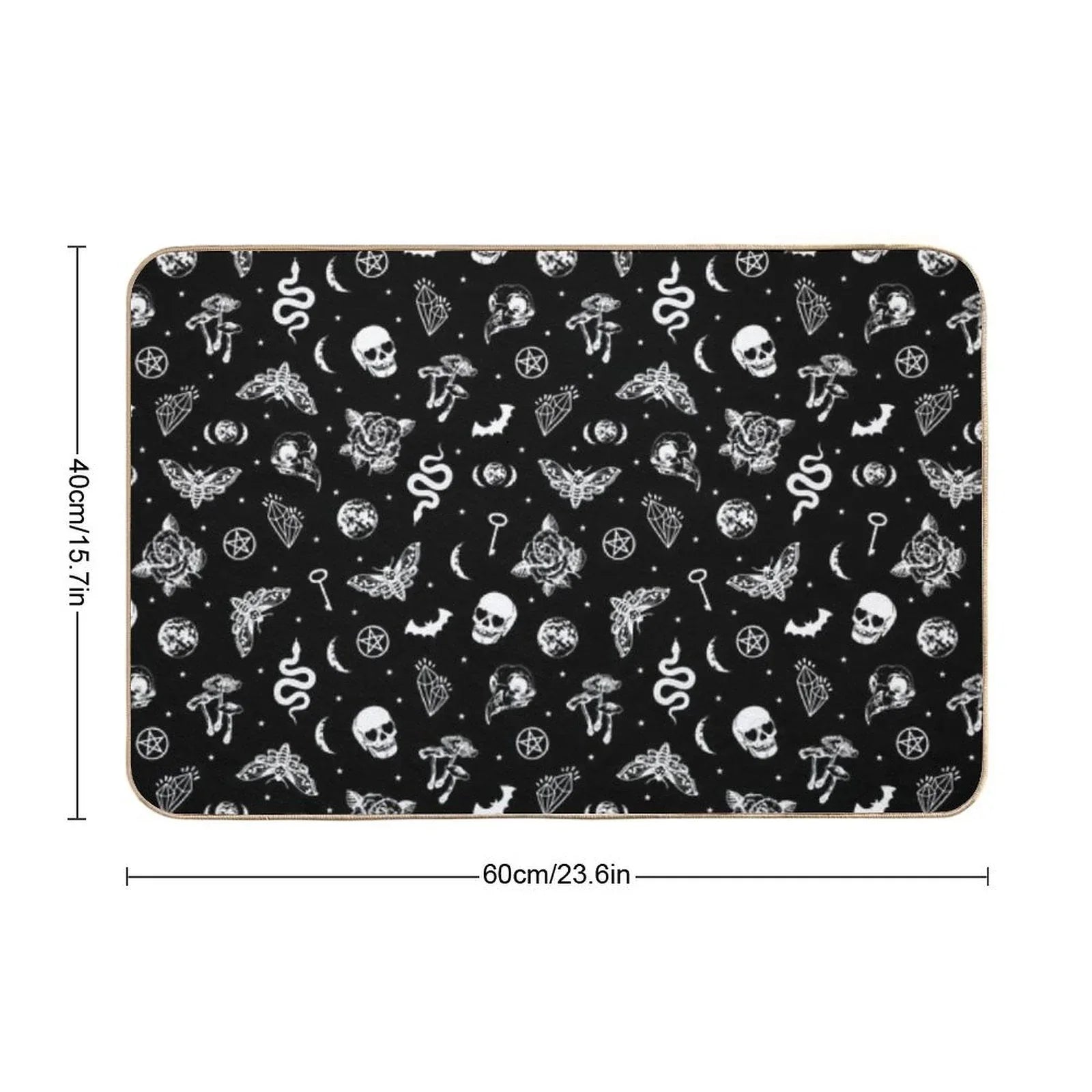 Witchcraft B&W  Repositionable Bath Mat