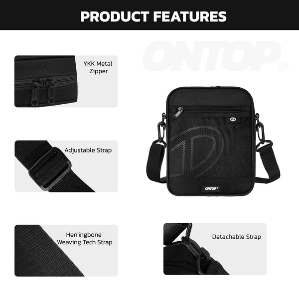 Mesh Pocket Crossbody Bag