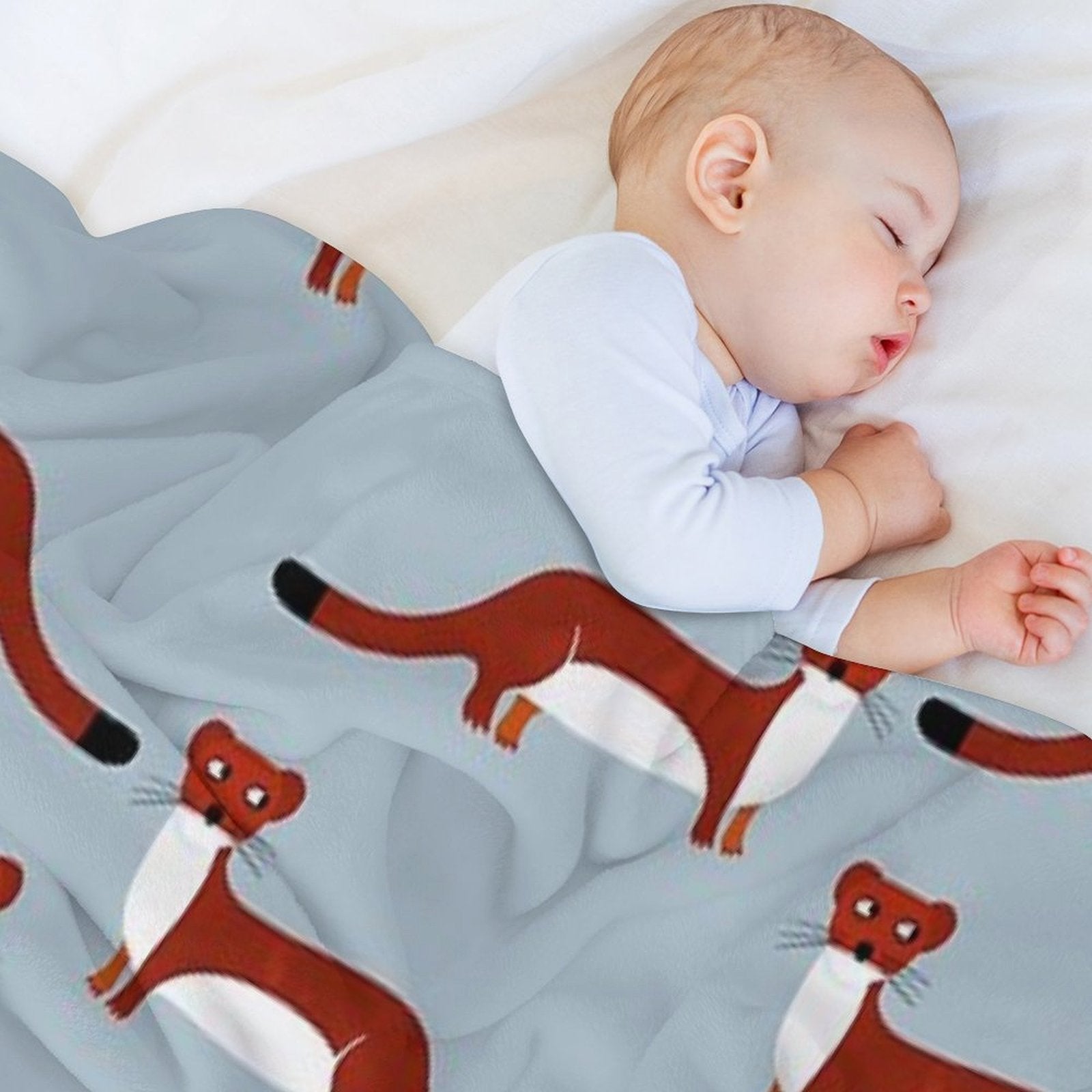 Weasel Compact Throw Blanket