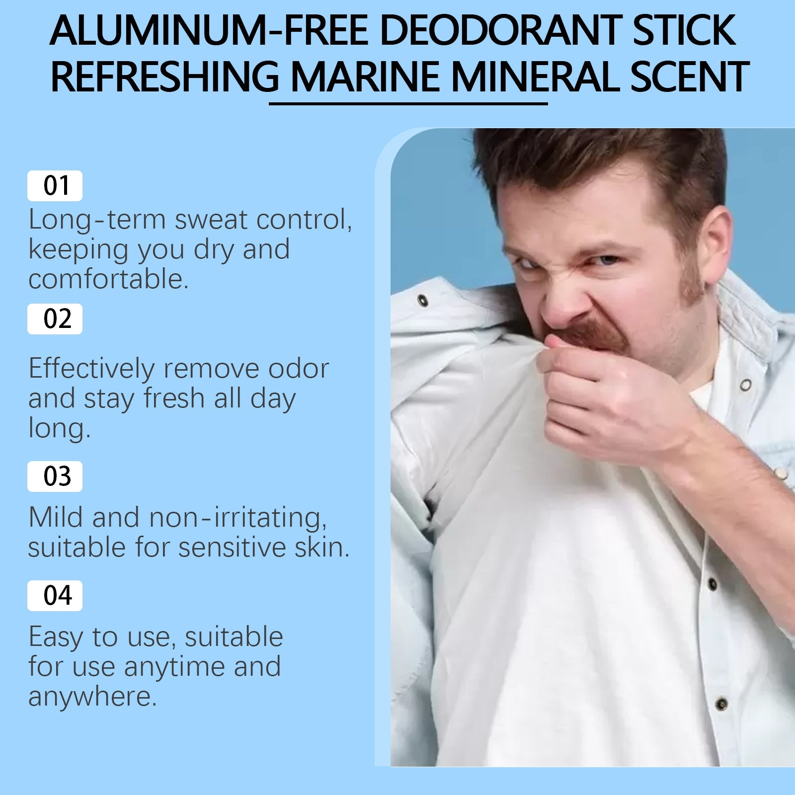 Mineral Underarm Fragrance Bar, Mineral Essence Gentle Armpit Protection, Clean And Fragrance Dry Skin Care