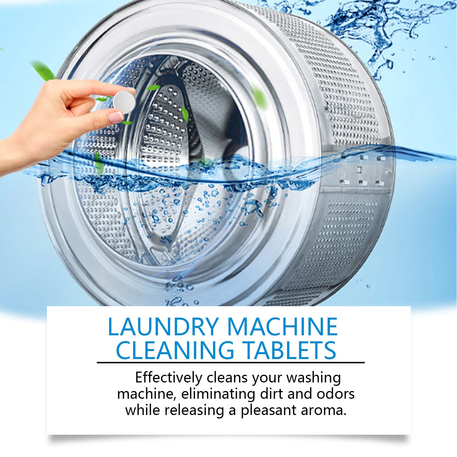 Washing Machine Decontamination Effervescent Tablets, Clean Odors Washing Machine Slot Depth Decontamination Cleaning Tablets