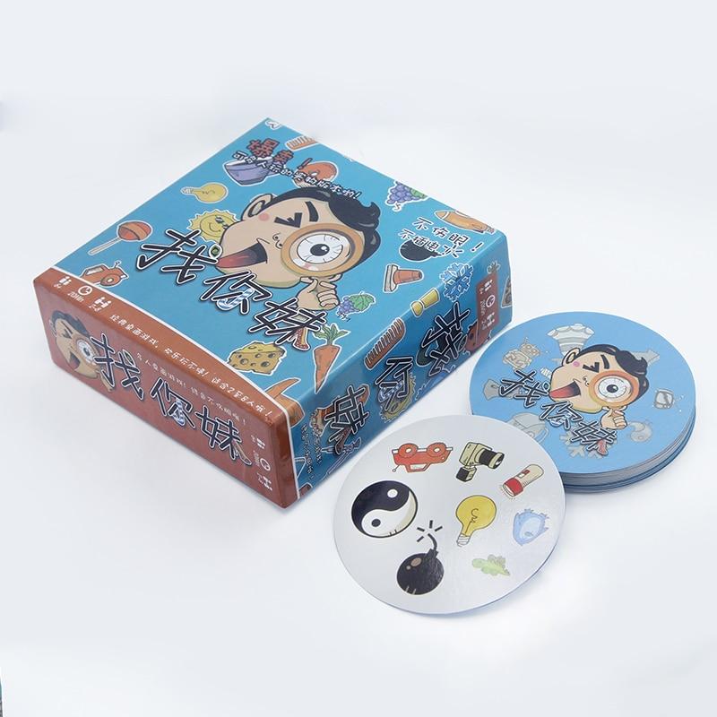 Spot It Dobble Find It Board Game for Children Funny with Family Gathering Good Paper Quality Card Game