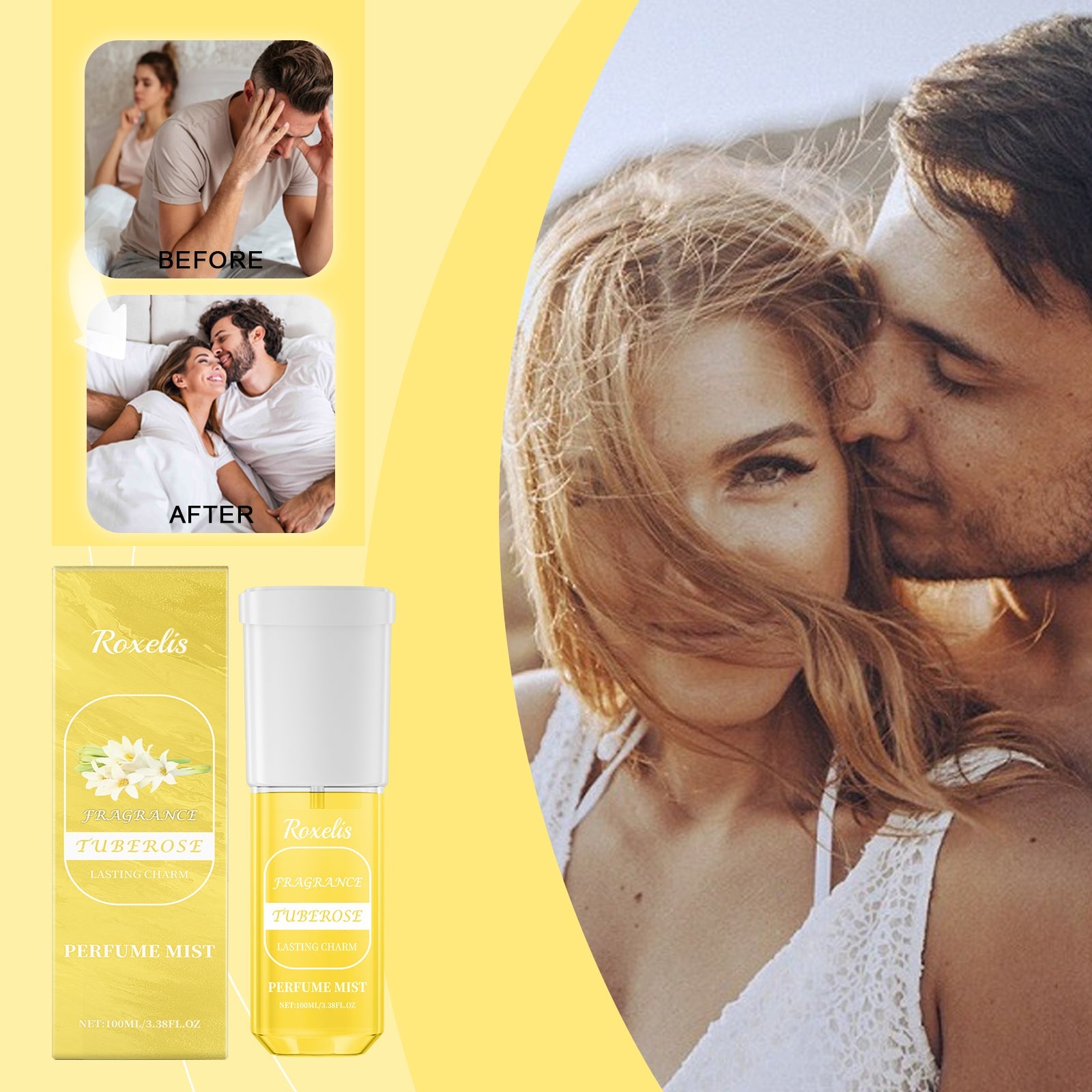 Tuberose Perfume Fresh Fragrance Mild Lasting Fragrance Exudes Charming Fragrance Niche Elegant Portable Spray