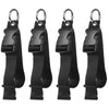 Portable Black Nylon Anti-Theft Luggage Strap, Bag Clip for Multi-Tool, Camping & Hiking