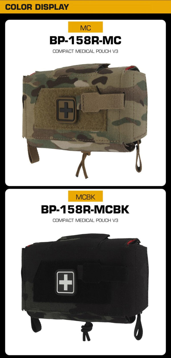 Compact Trauma Bag V3 GEN3 Style Agilit MD2 IFAK Tactical Medical First Aid Bag for Hunting Vest Plate Carrier Belt