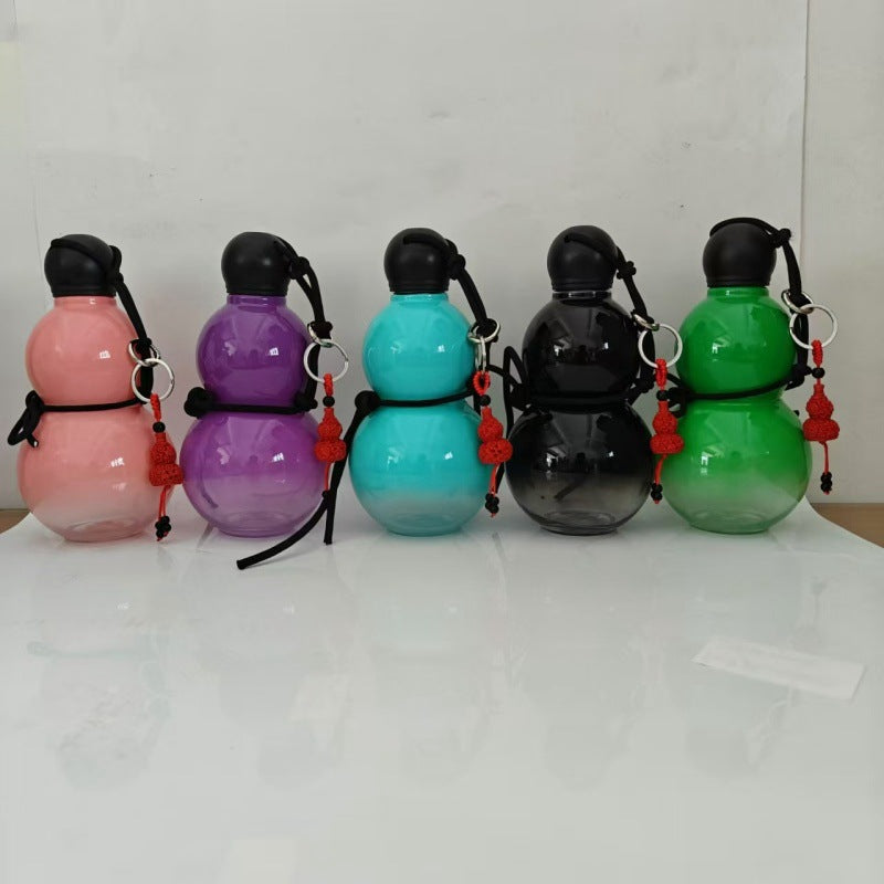 New plastic sports water cup Internet celebrity gourd kettle space cup boys and girls water cup large capacity
