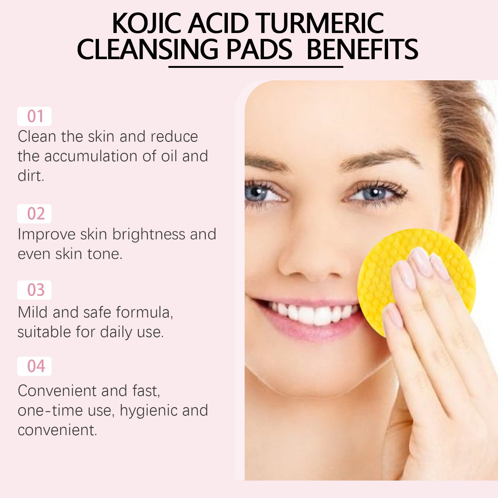 Turmeric Cleansing Pad Gently Cleanses Facial Skin And Hydrates And Moisturizes Skin Care Cleansing Pad