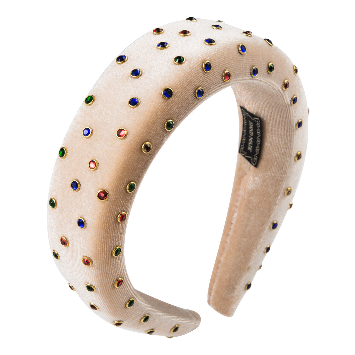 Thickened Sponge Gold Velvet Cloth Headband Female Ins Style Bag Cloth Wide-Brimmed Headband Catwalk Hair Accessories