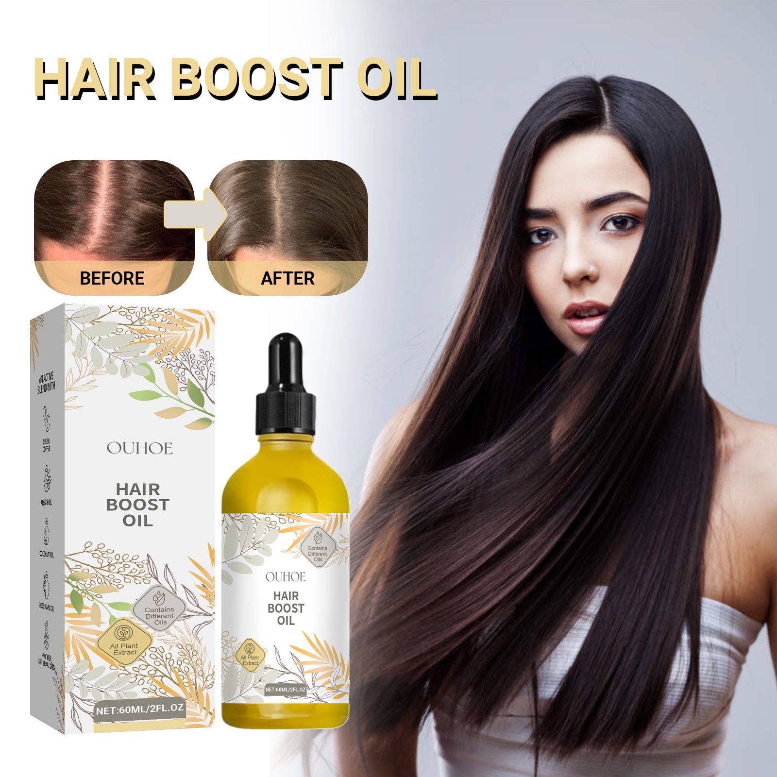 Hair Care Essential Oil Nourishes Hair, Softens Shine, Improves Hair Quality And Moisturizes Hair Care Essential Oil