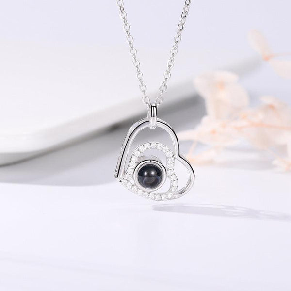 100 languages, I love you necklace, nano projection, customized color images, photos, text, love for Europe and America