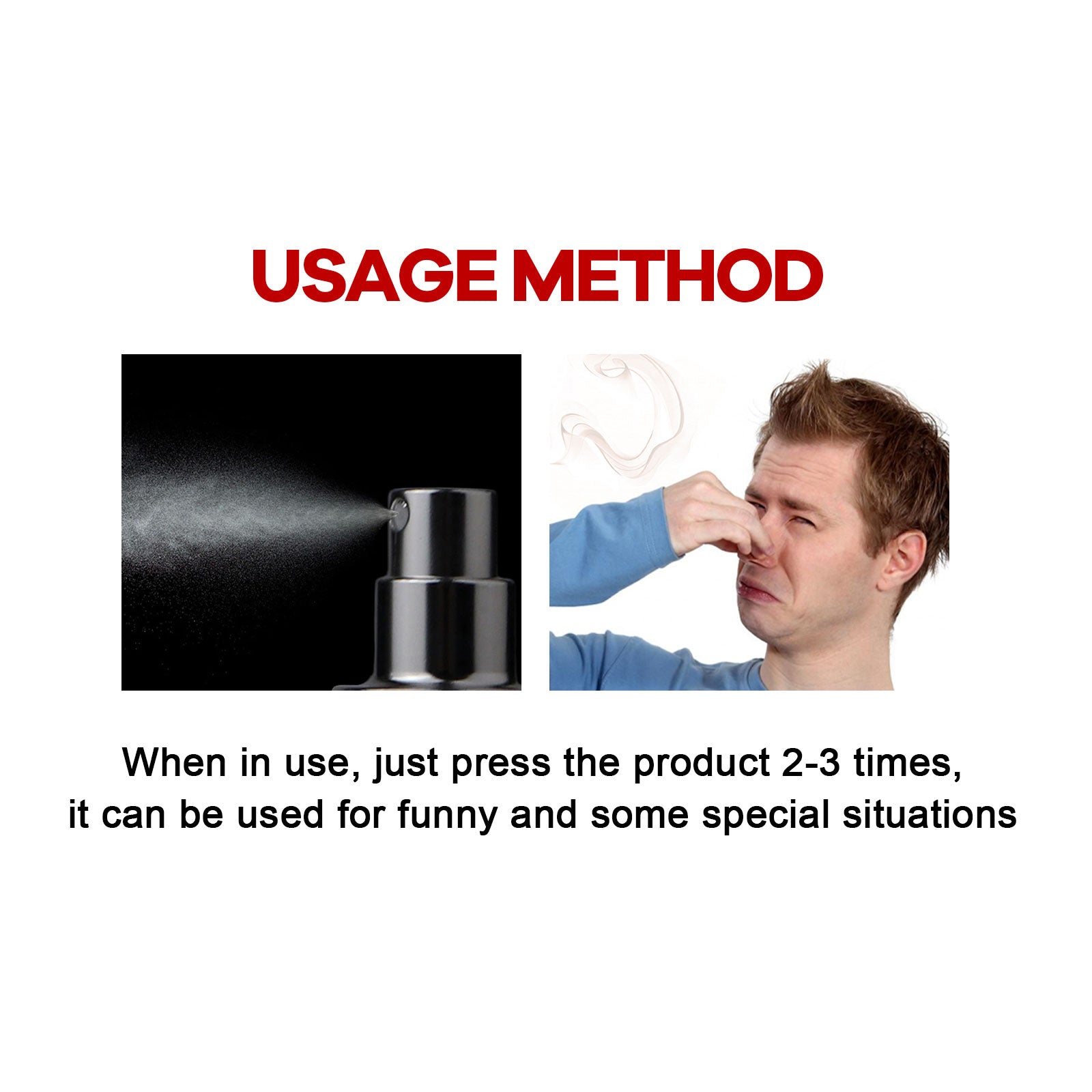 Fart Pepper Spray, Liquid Odor Pranks Portable Spray For April Fool's Day Pranks