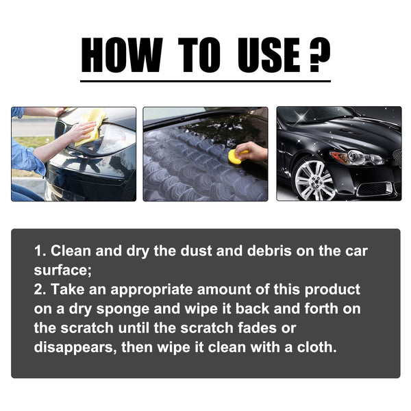 Car Scratch Removal Cream, Decontamination Dust Repair Car Paint Scratches Polishing Maintenance Refurbishment Coating Paste