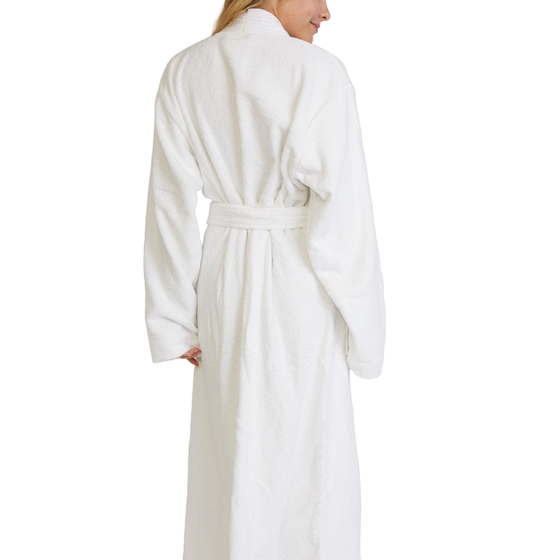 Turkish Cotton Terry Cloth Pleated Bathrobe