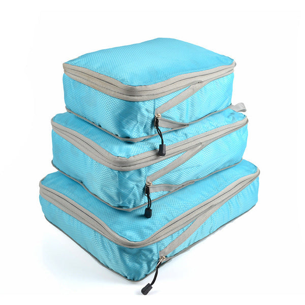 Travel compression packing cubes – ultralight, expandable, for luggage organization
