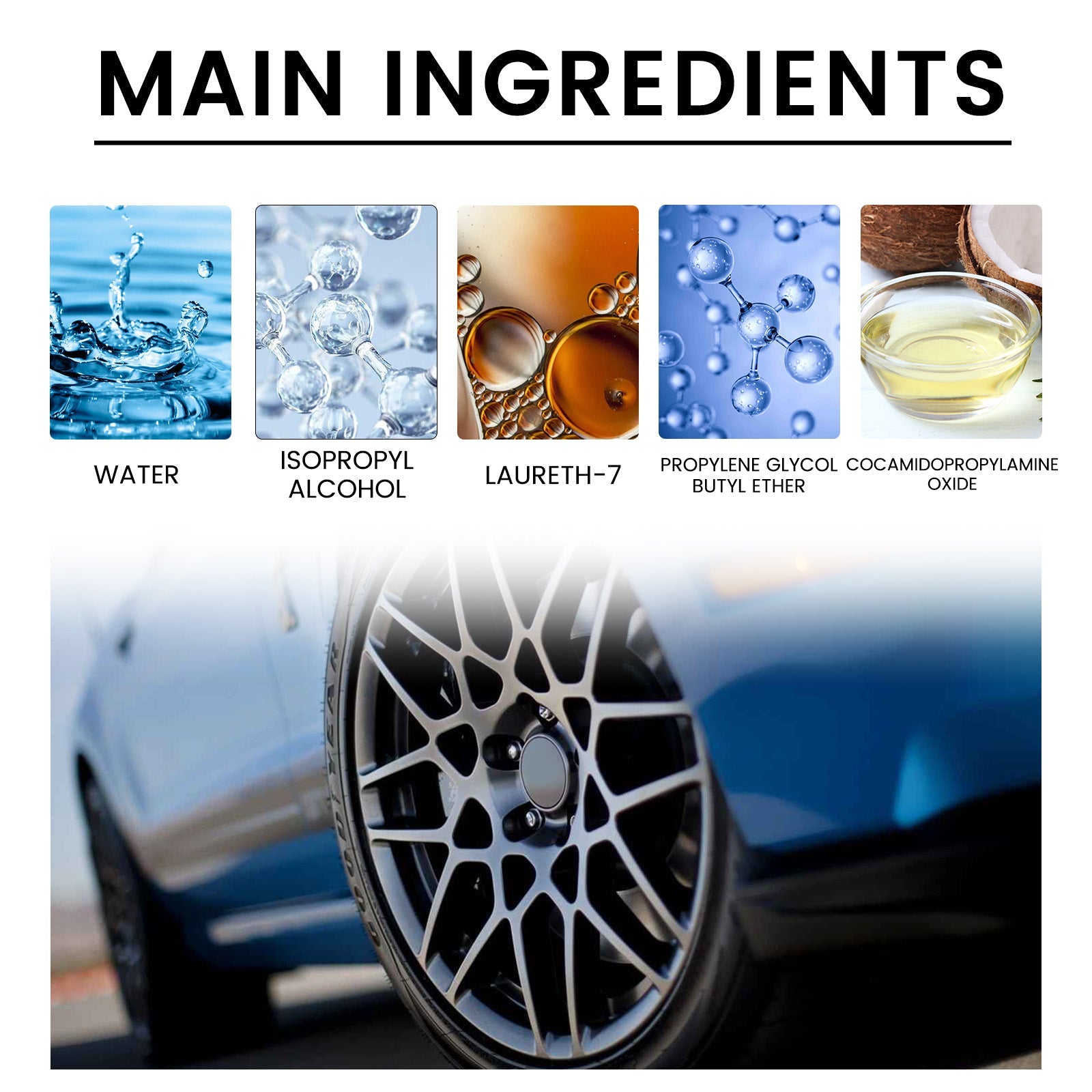 Wheel Cleaners, Automobile Tire Hub Cleaning Rust Polishing Refurbishing Maintenance Cleaner