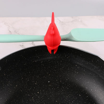 Home pot clamp creative rooster clamp kitchen baking clamp bird shaped silicone pot clamp kitchen spill proof clamp