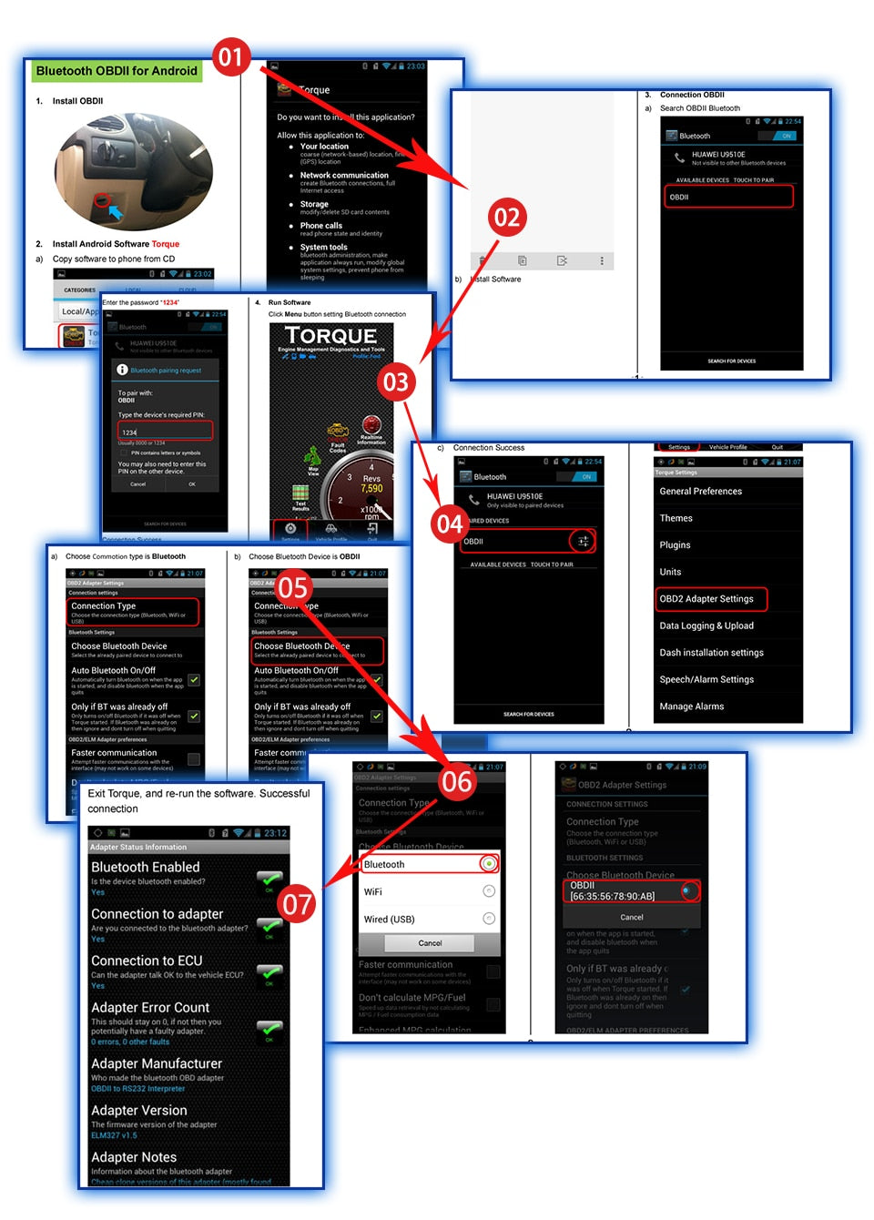 OBD2 HH OBD ELM327 V1.5 Bluetooth OBD2 CAN BUS Check Engine Car Auto Diagnostic Scanner Tool Interface Adapter For Android PC